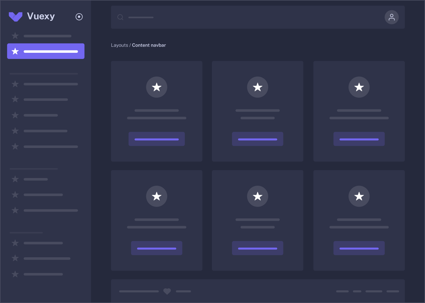 Layout content navbar
